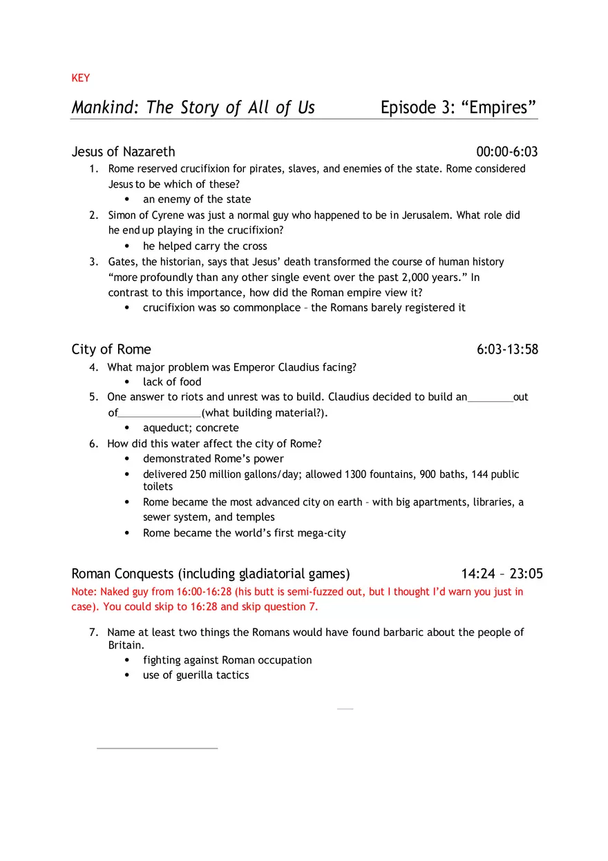 The Story of All of Us Episode 3 Empires - Page 1