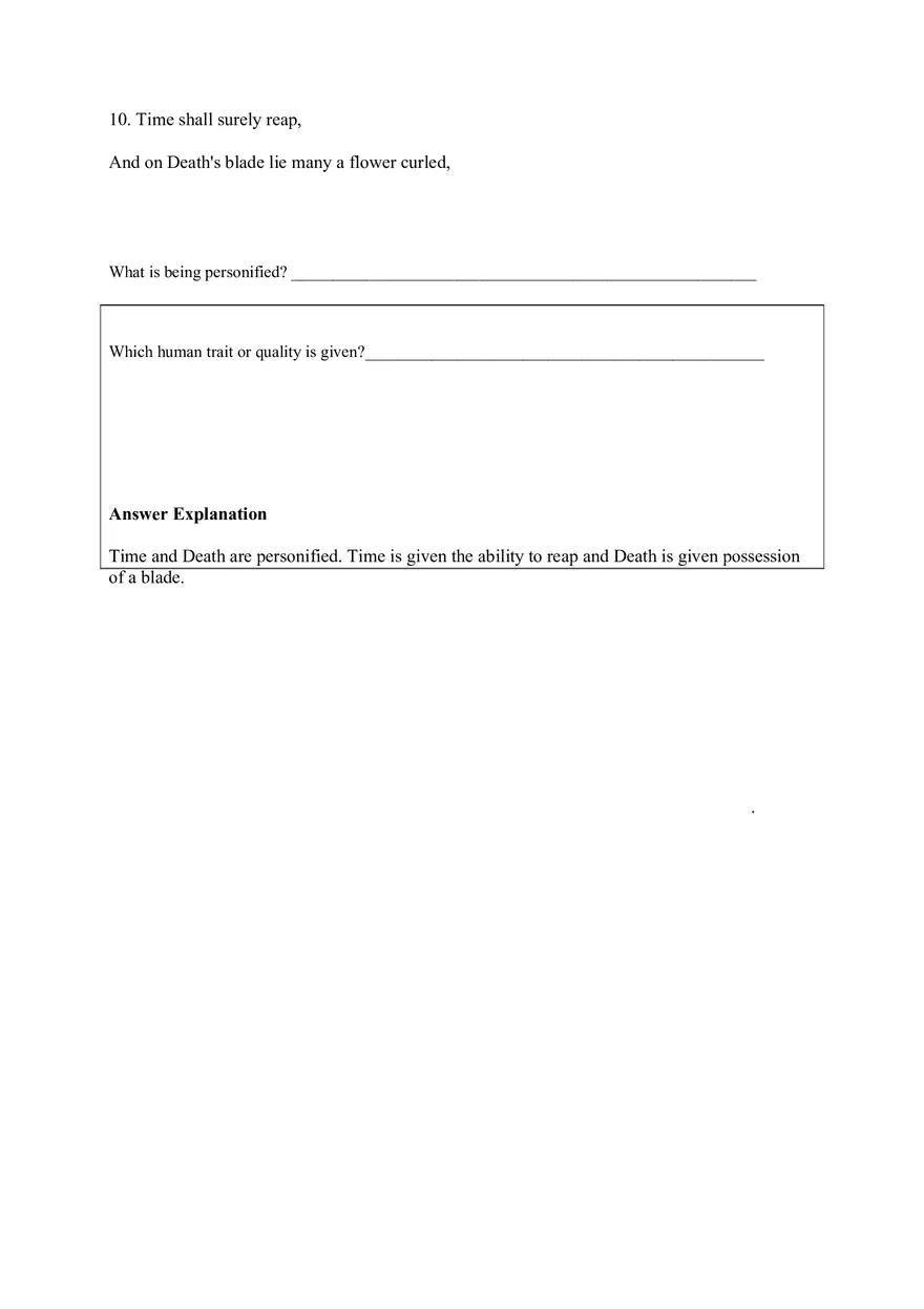 Personification Worksheet 4 - Page 7