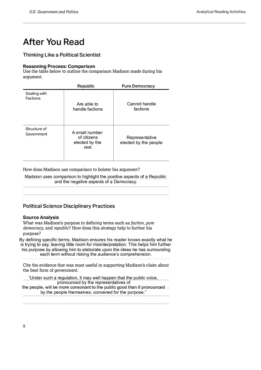 The Federalist No. 10 v Brutus No. 1 - Page 10