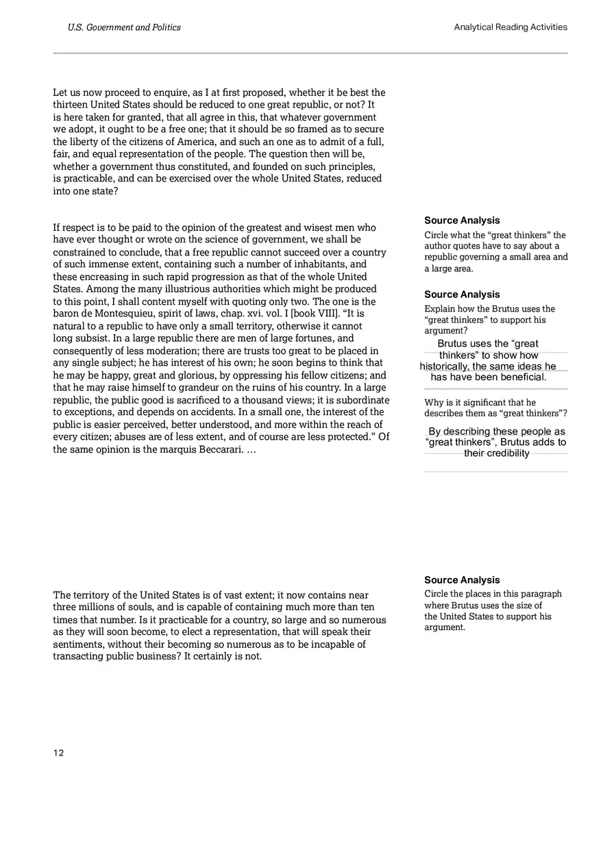 The Federalist No. 10 v Brutus No. 1 - Page 13