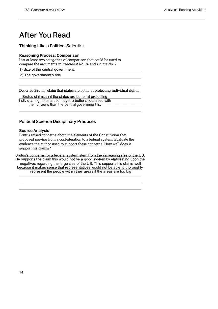 The Federalist No. 10 v Brutus No. 1 - Page 4
