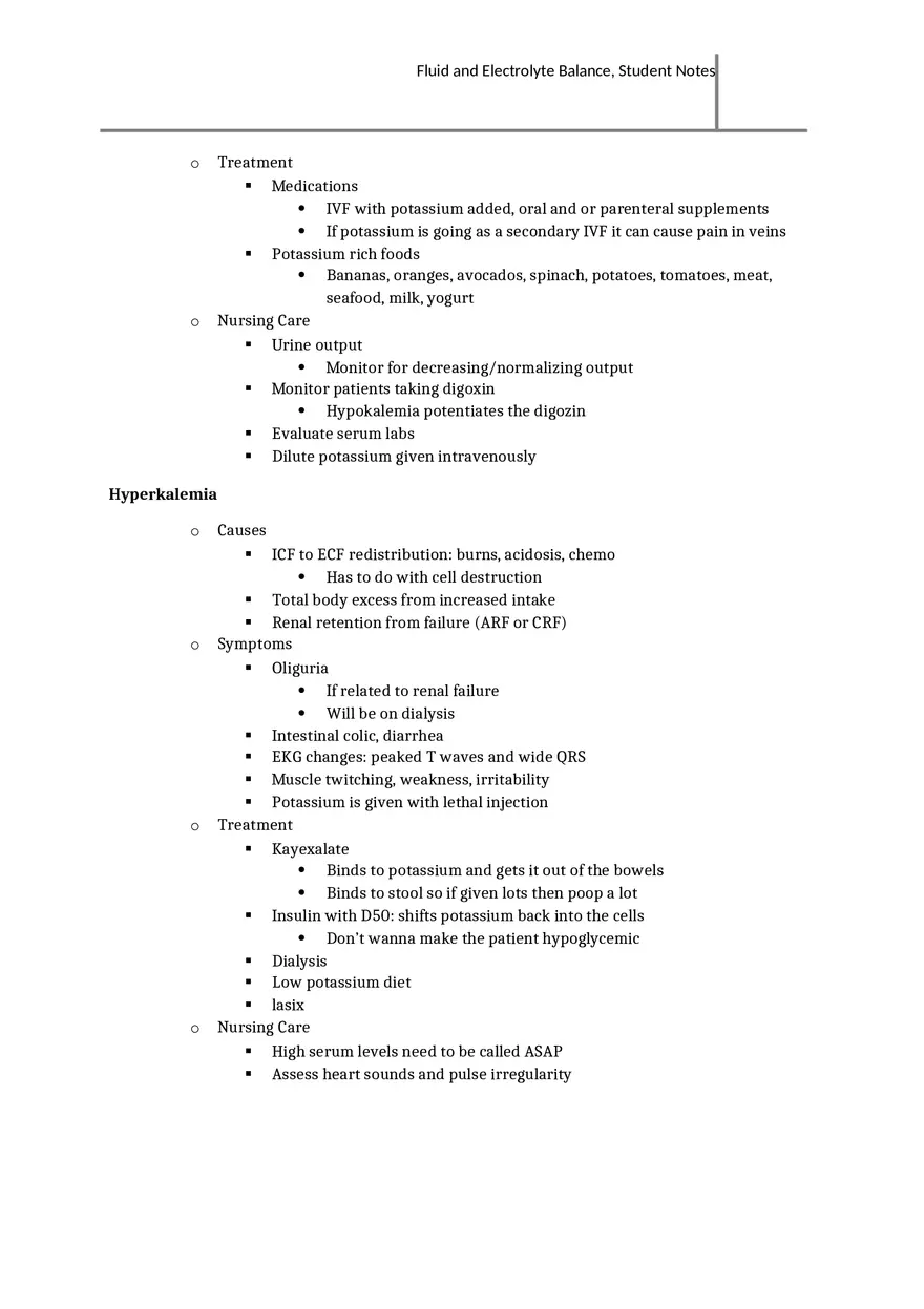 Fluid and Electrolyte Balance Overview - Page 7