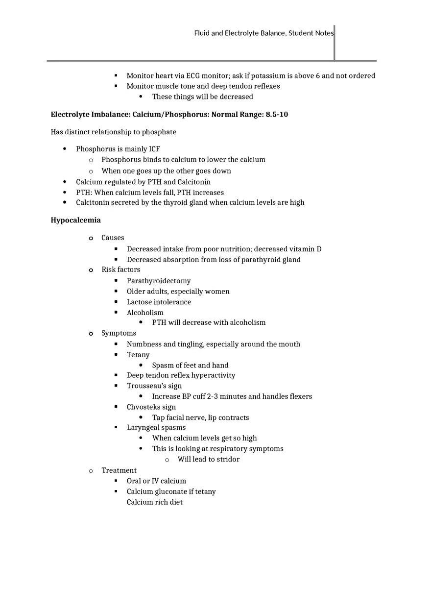 Fluid and Electrolyte Balance Overview - Page 8