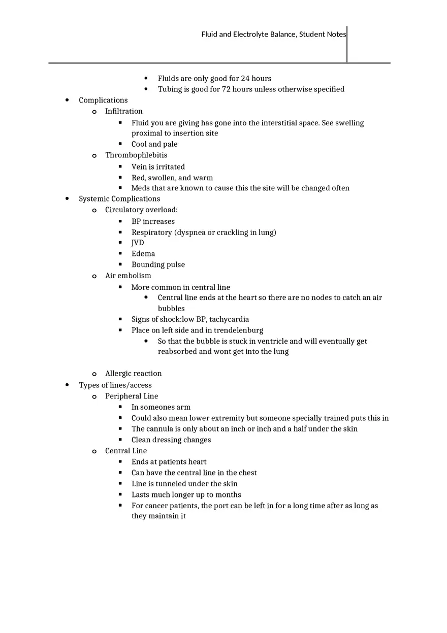 Fluid and Electrolyte Balance Overview - Page 12