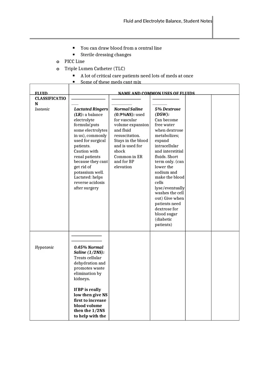 Fluid and Electrolyte Balance Overview - Page 13