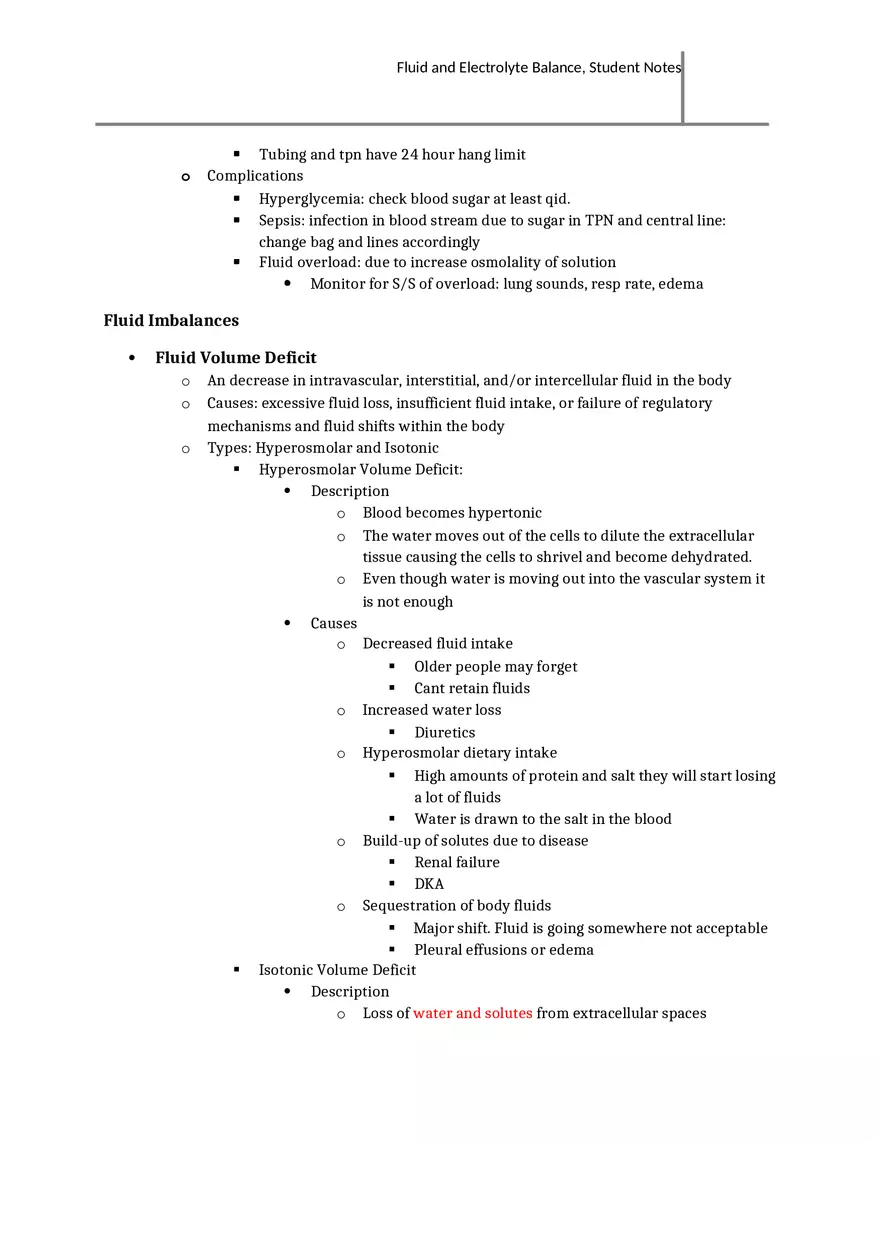 Fluid and Electrolyte Balance Overview - Page 15