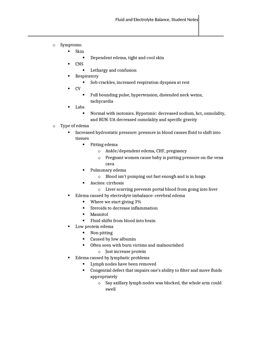 Fluid and Electrolyte Balance Overview - Page 3