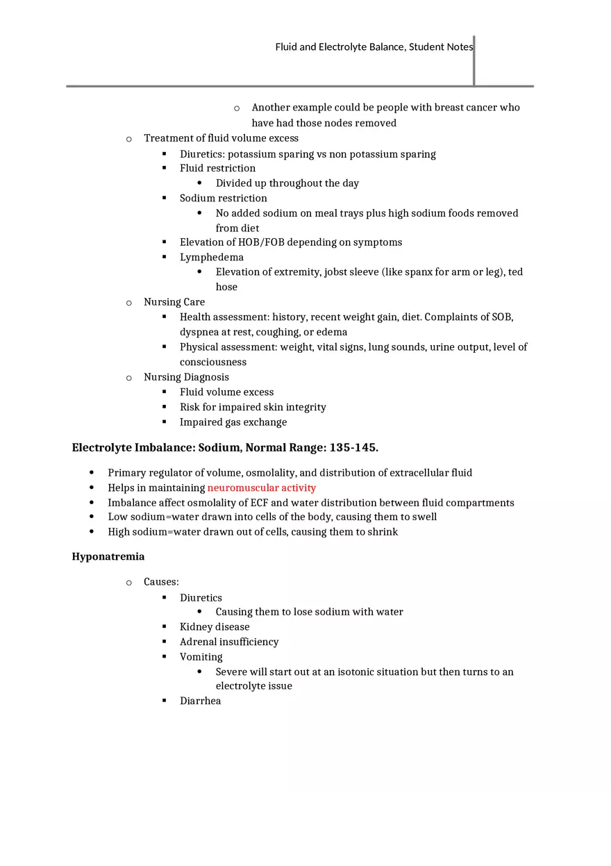Fluid and Electrolyte Balance Overview - Page 4