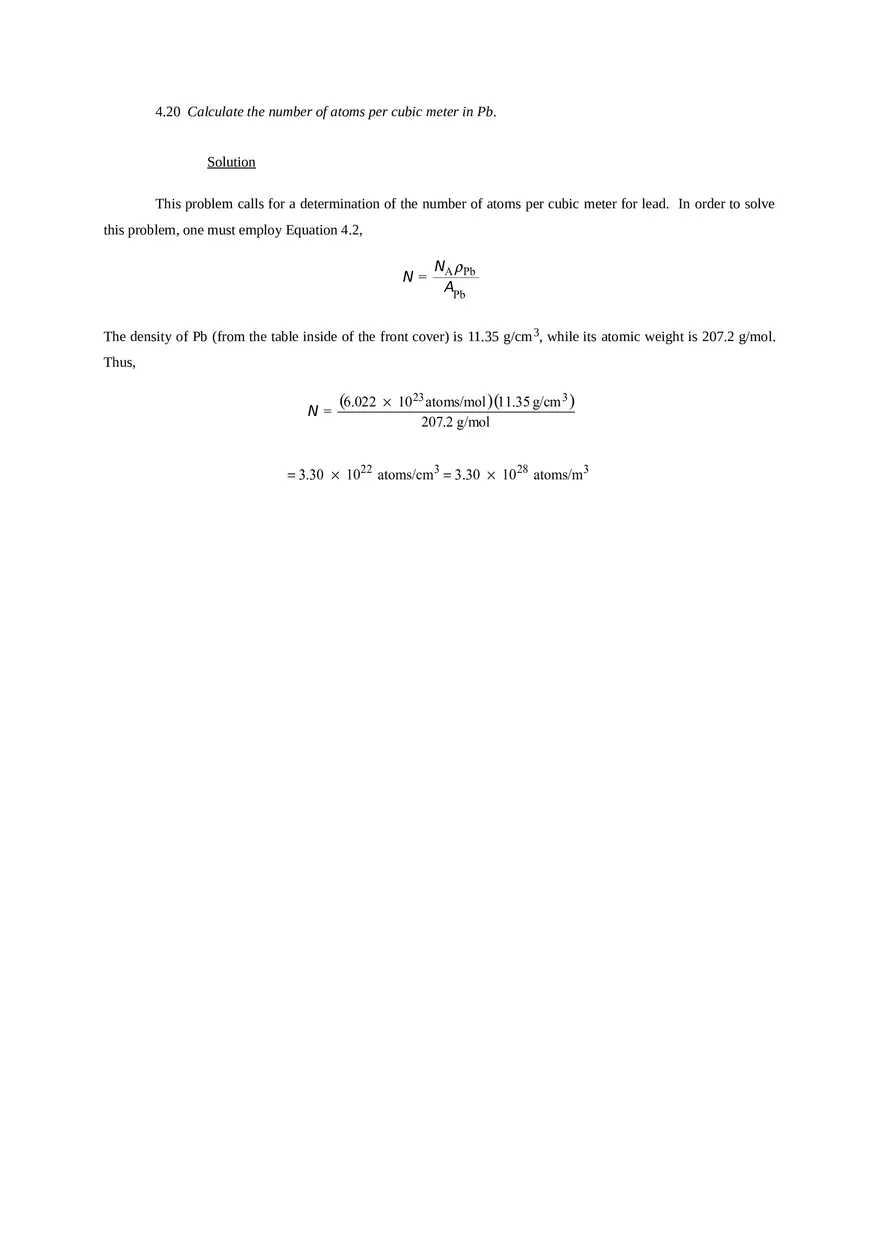 Imperfections in Solids Problem Solutions Part 3 - Page 9