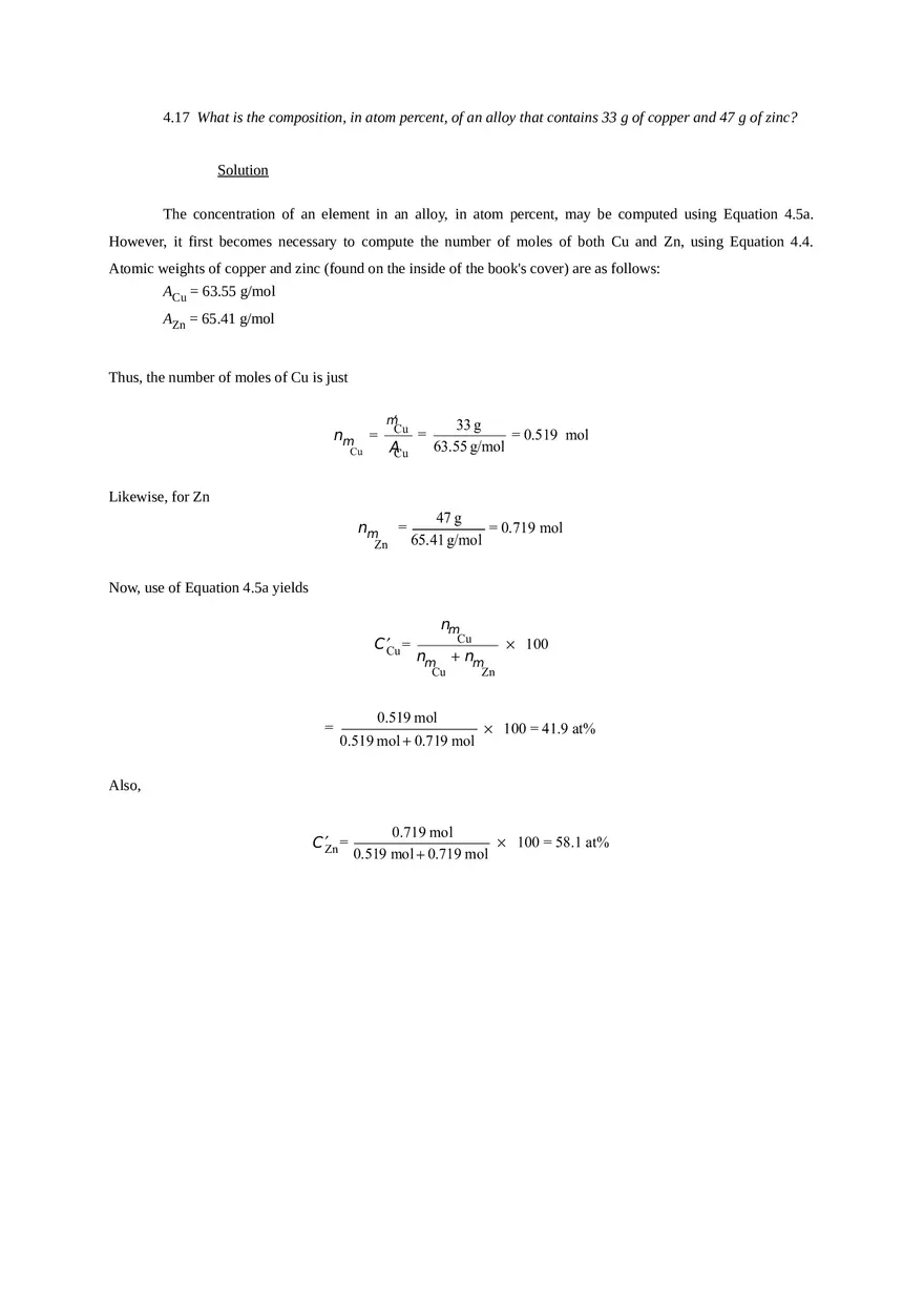 Imperfections in Solids Problem Solutions Part 3 - Page 5