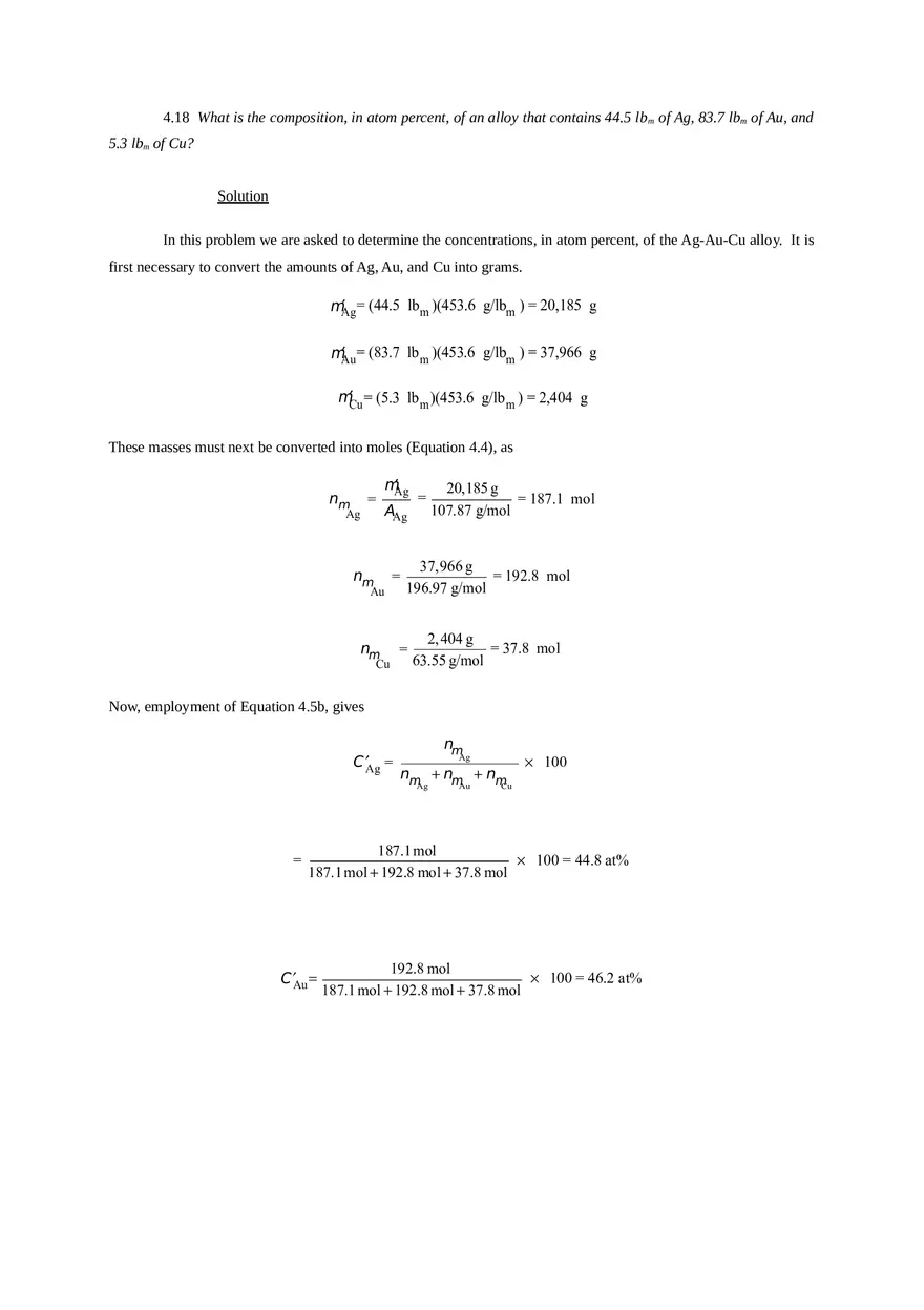 Imperfections in Solids Problem Solutions Part 3 - Page 6