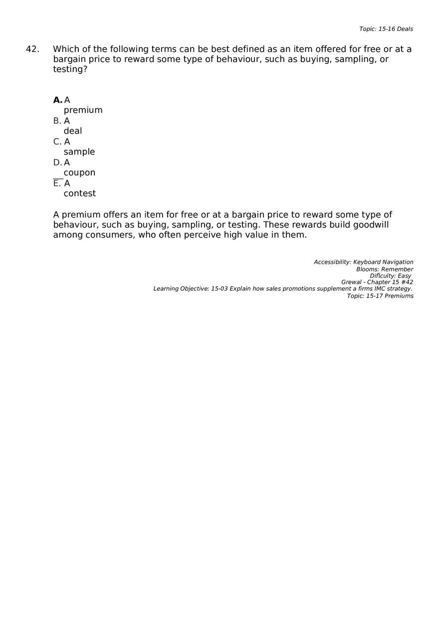 Marketing Chapter 15 Key Part 3 - Page 8