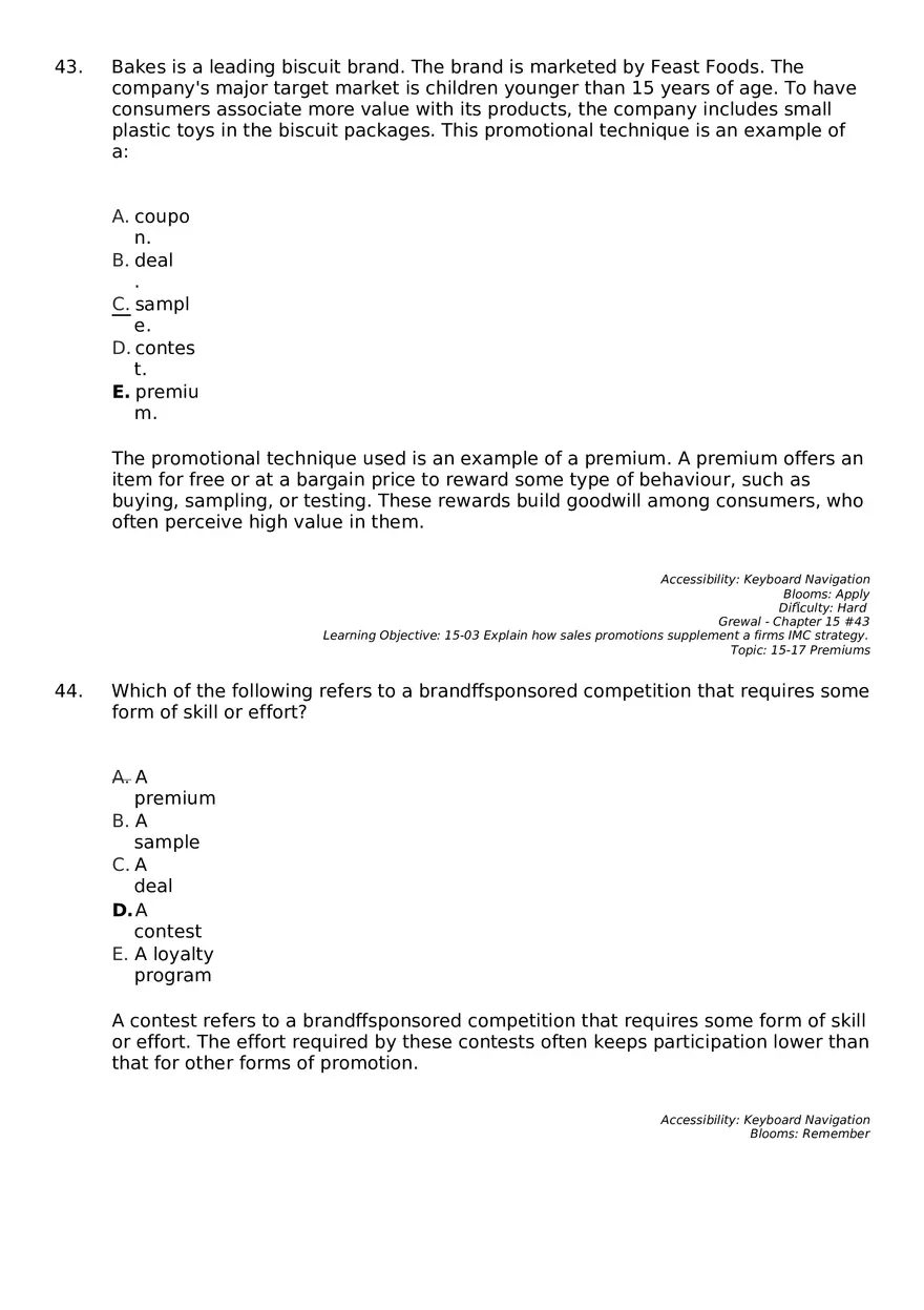 Marketing Chapter 15 Key Part 3 - Page 9