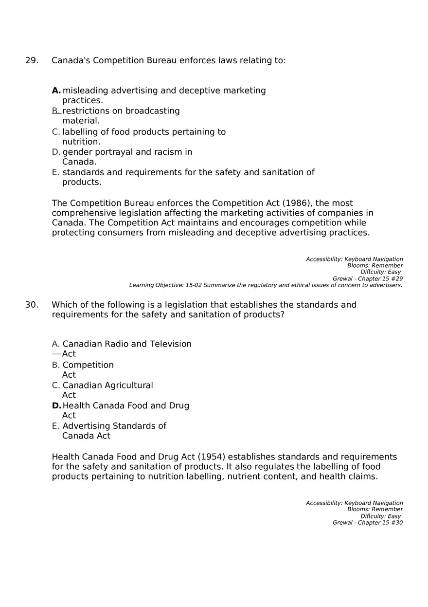 Marketing Chapter 15 Key Part 3 - Page 1