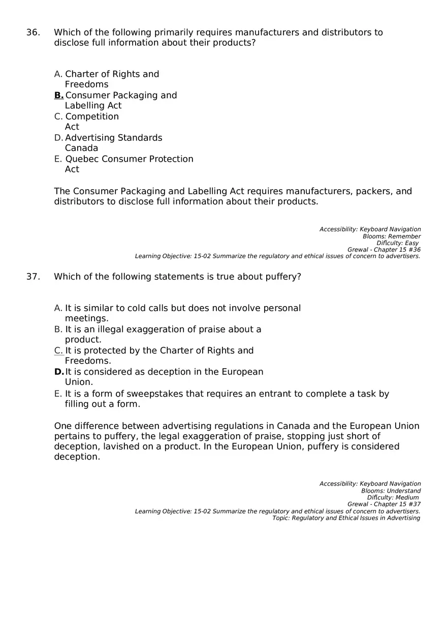 Marketing Chapter 15 Key Part 3 - Page 5