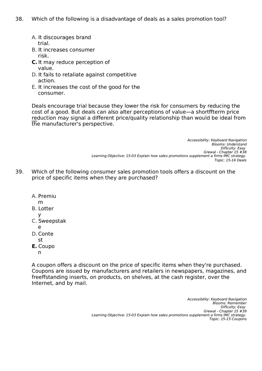 Marketing Chapter 15 Key Part 3 - Page 6
