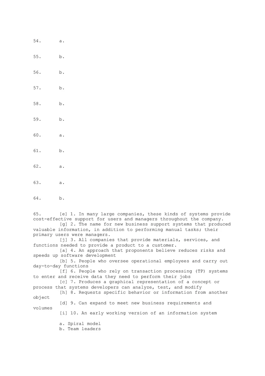 Systems Analysis and Design Answers - Page 10