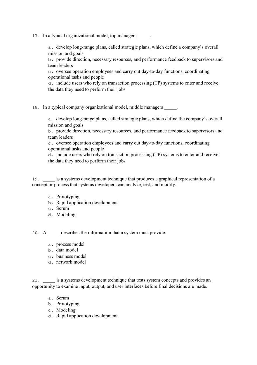 Systems Analysis and Design Answers - Page 13