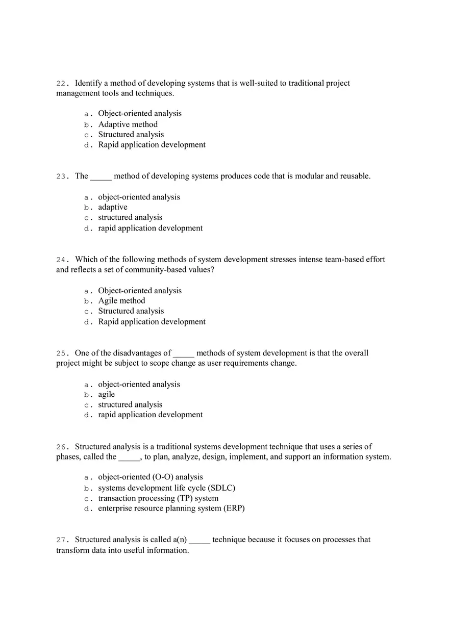 Systems Analysis and Design Answers - Page 14