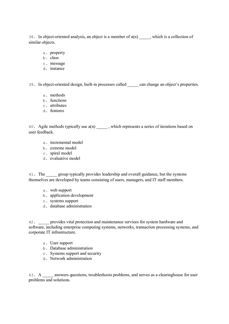 Systems Analysis and Design Answers - Page 17