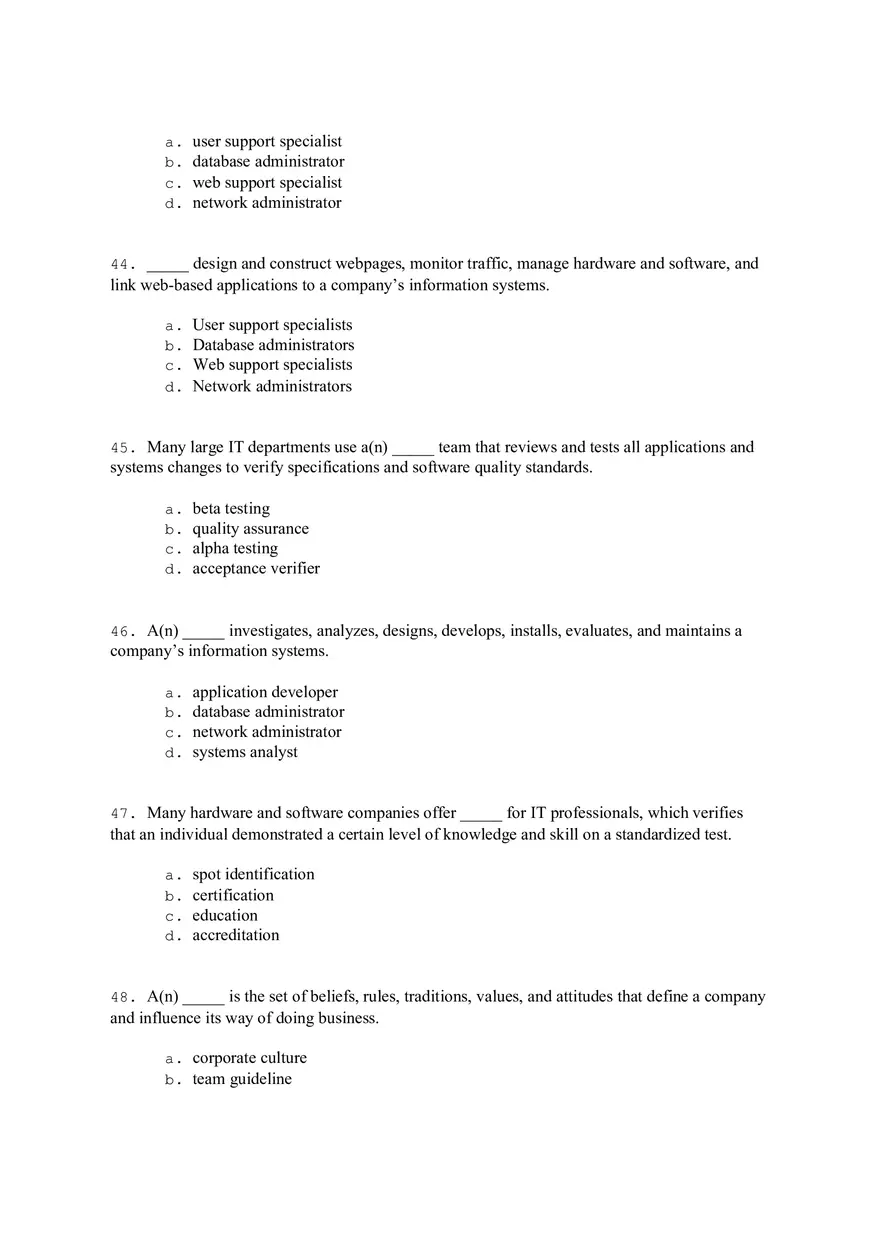 Systems Analysis and Design Answers - Page 18