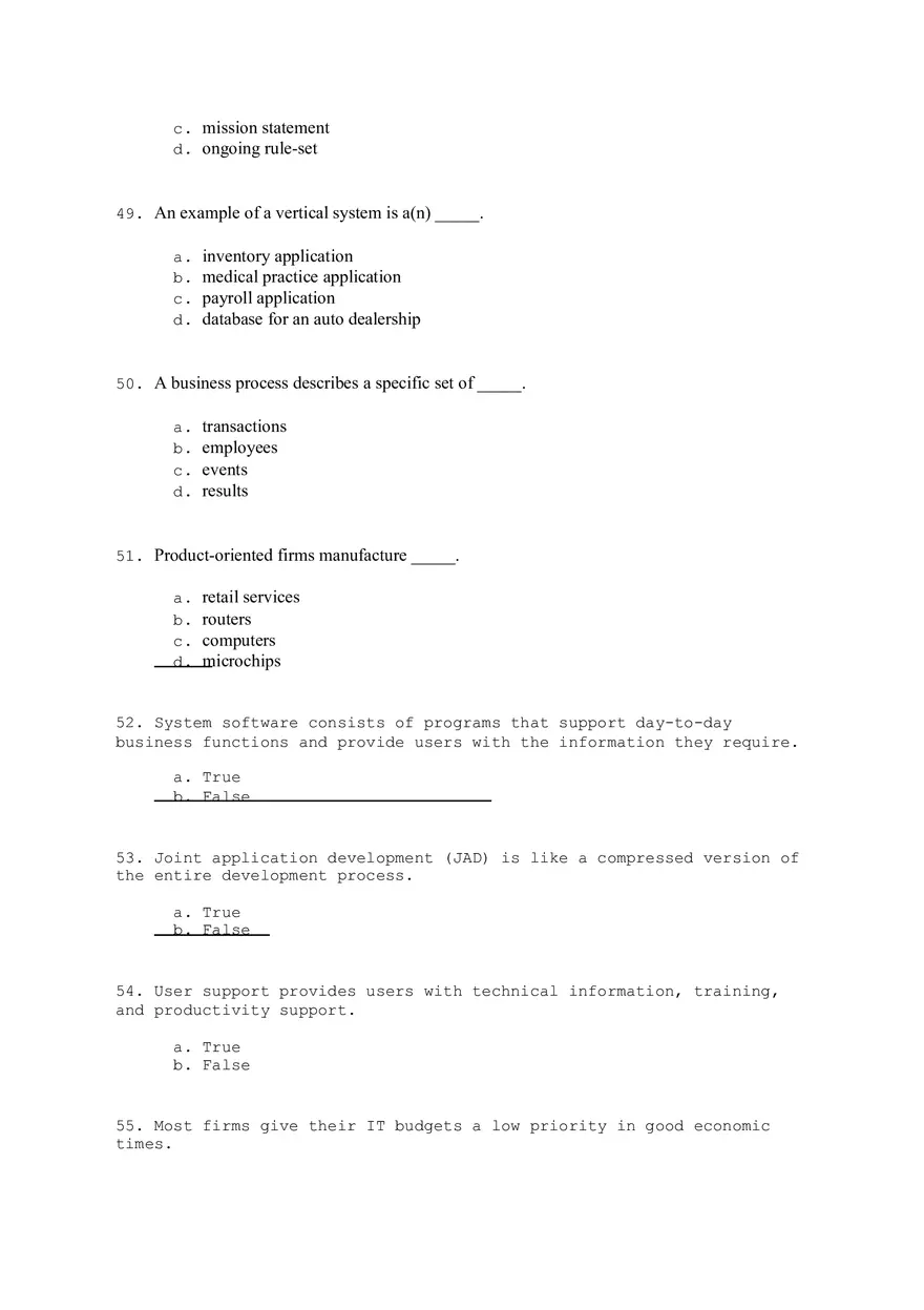 Systems Analysis and Design Answers - Page 19