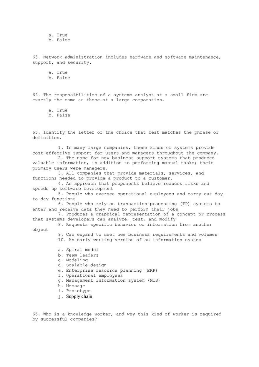 Systems Analysis and Design Answers - Page 4
