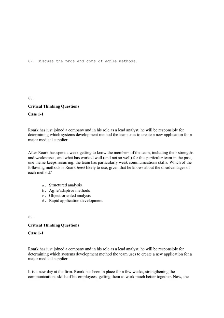 Systems Analysis and Design Answers - Page 5