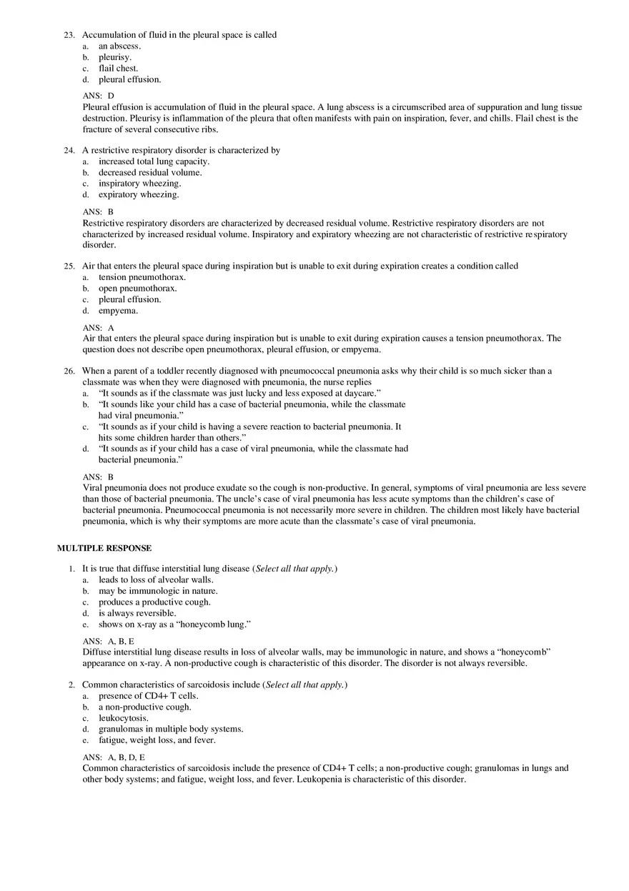 Chapter 23 Restrictive Pulmonary Disorders - Page 4