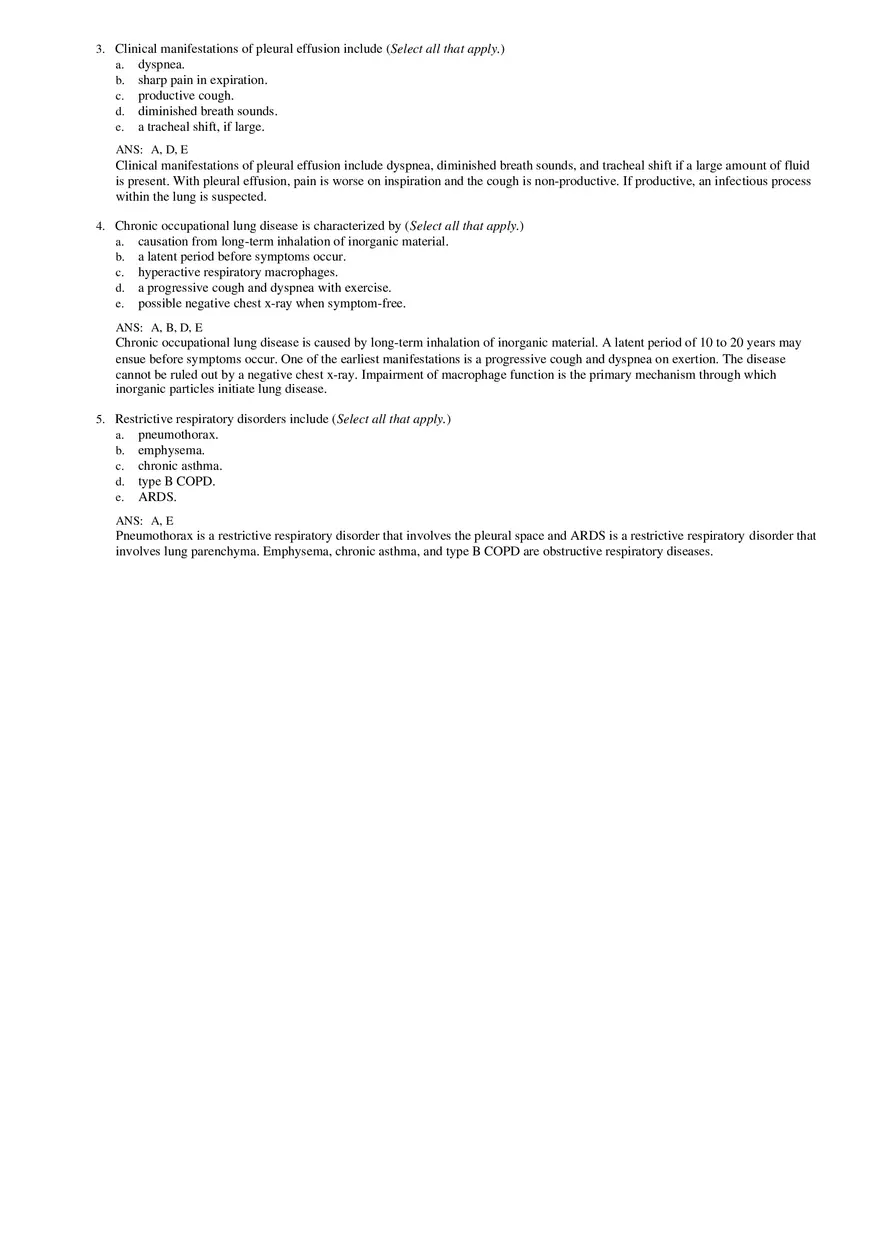 Chapter 23 Restrictive Pulmonary Disorders - Page 5