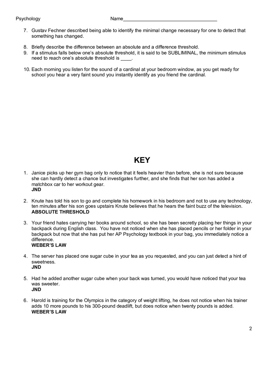 Psychophysics Notes - Page 2