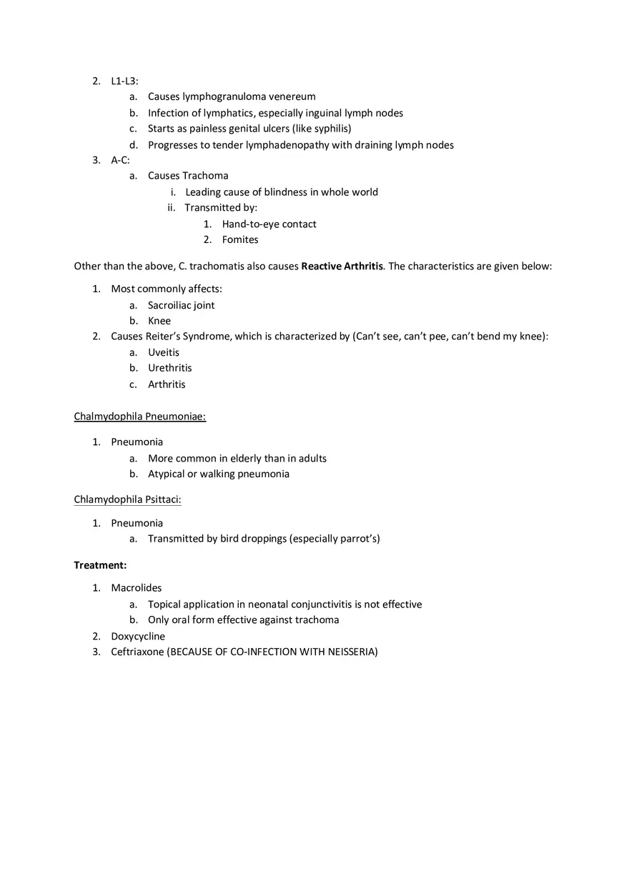 Chlamydia Study Guide - Page 2