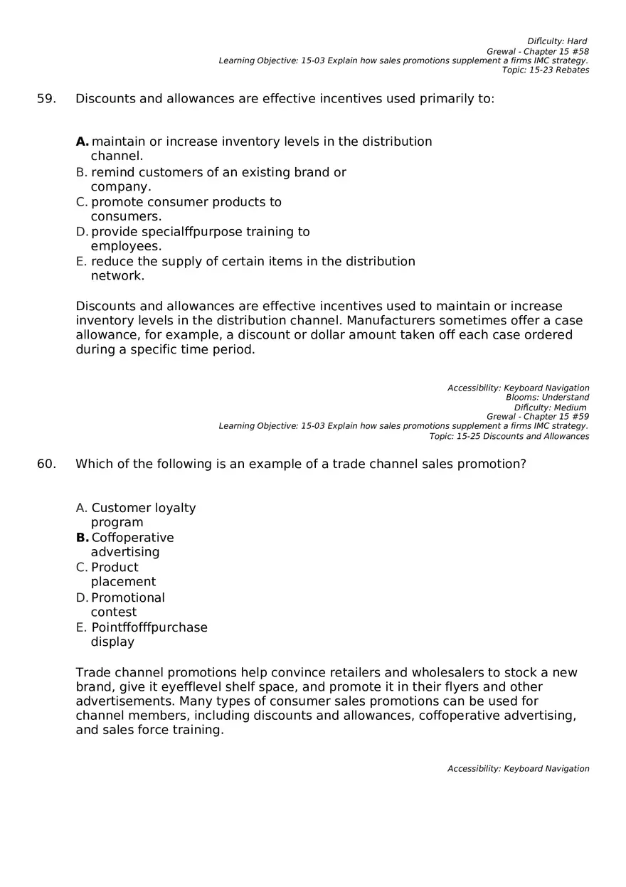 Marketing Chapter 15 Key Part 4 - Page 10