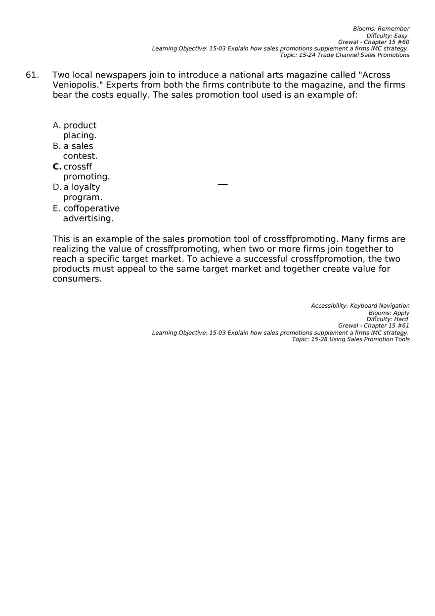 Marketing Chapter 15 Key Part 4 - Page 11