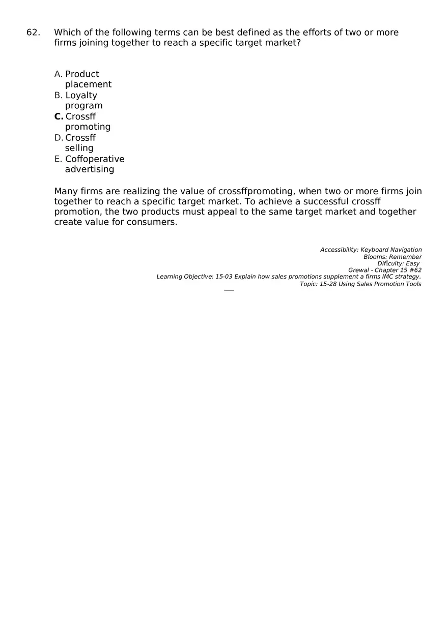 Marketing Chapter 15 Key Part 4 - Page 3
