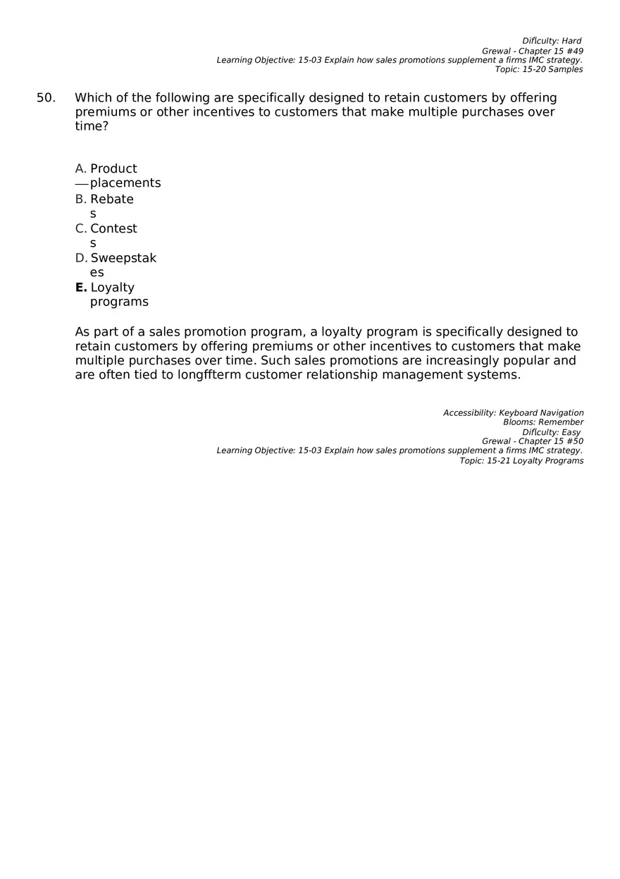 Marketing Chapter 15 Key Part 4 - Page 4
