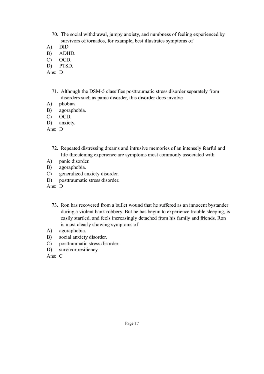 Psychological Disorders Answer Part 2 - Page 8
