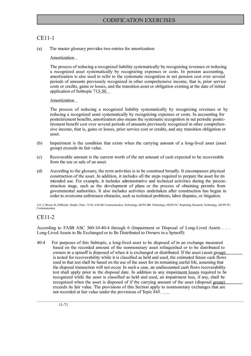 Chapter 11 Codification Exercises - Page 1