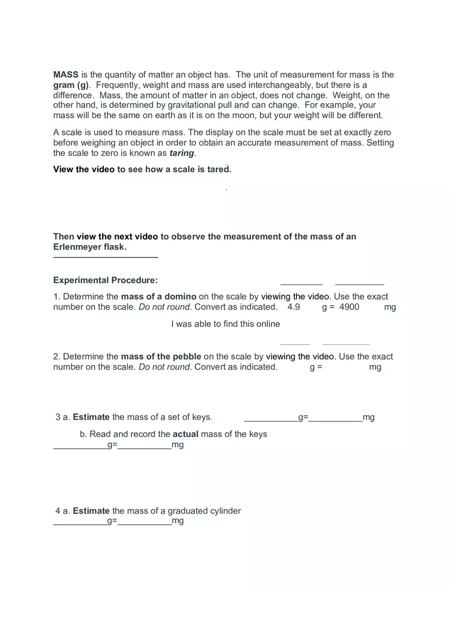 Laboratory Exercise #1 Measurement - Page 8