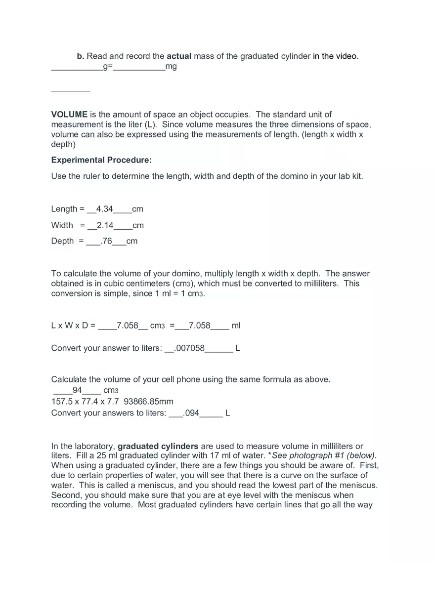 Laboratory Exercise #1 Measurement - Page 9