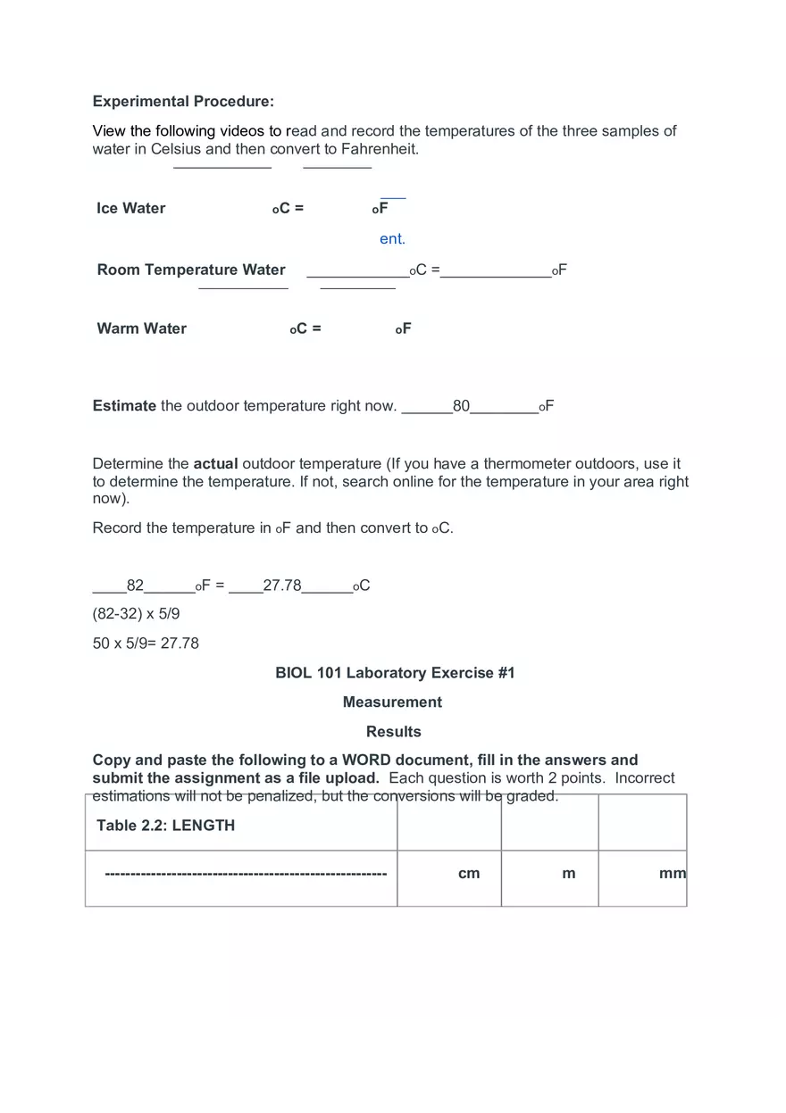 Laboratory Exercise #1 Measurement - Page 11
