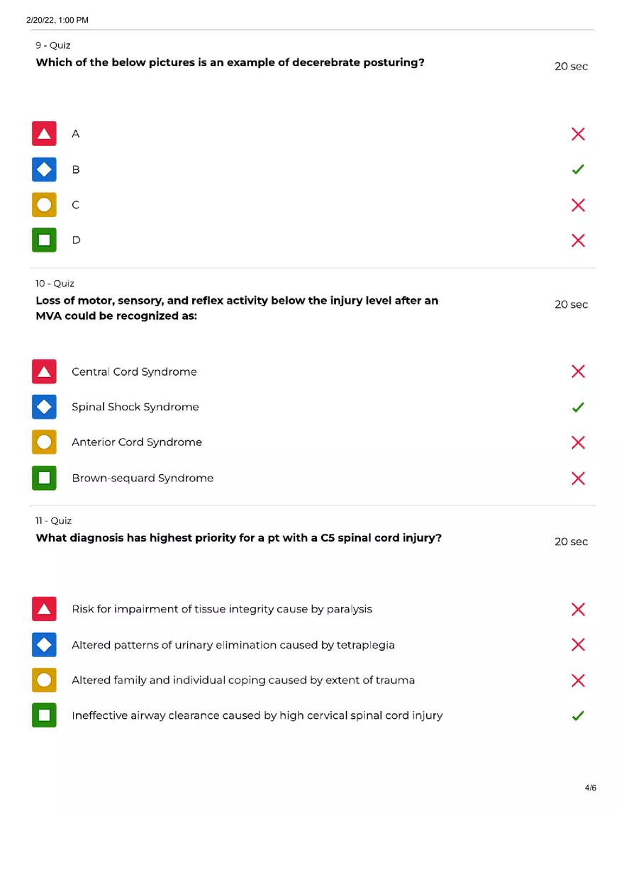 Kahoot Neuro NCLEX - Page 4