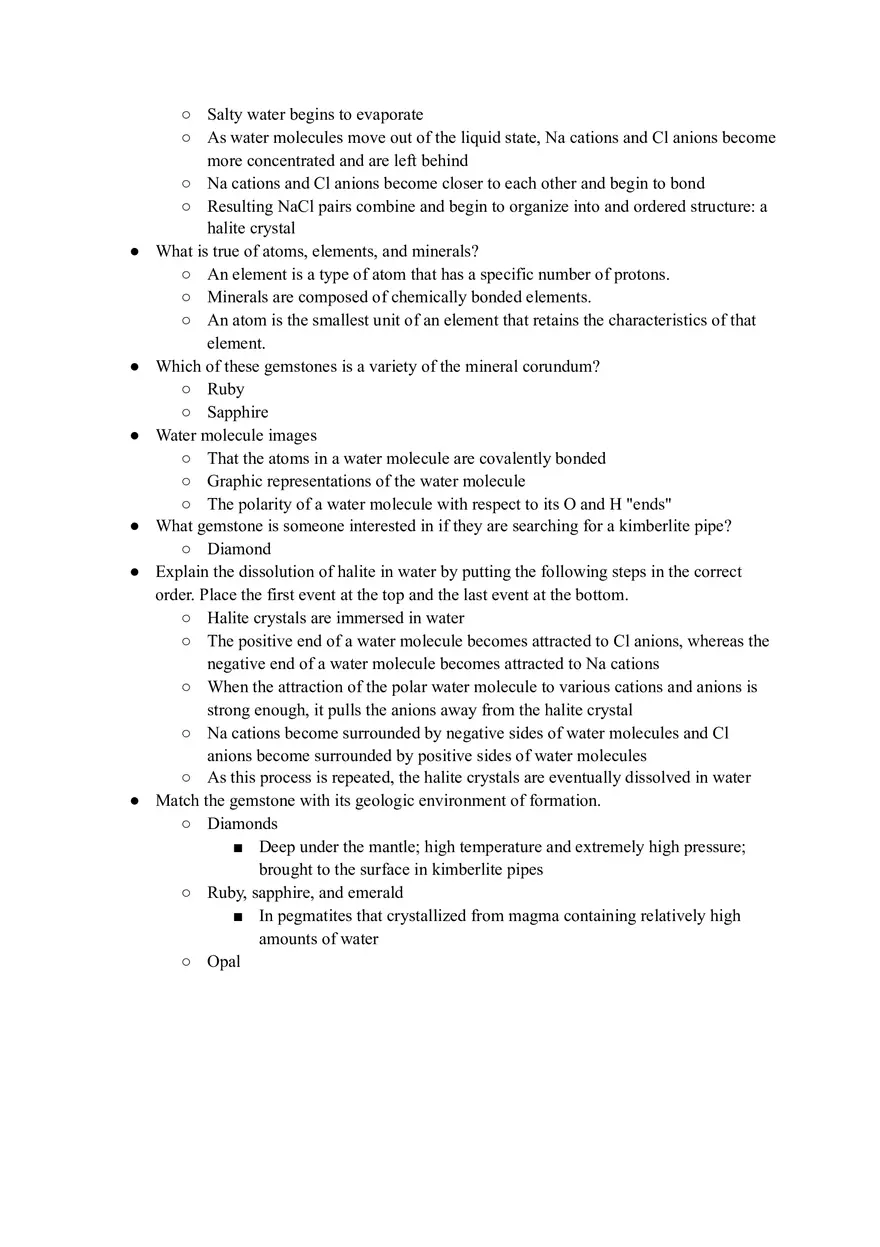 Geology Quiz Answers Chapter 4 - Page 5