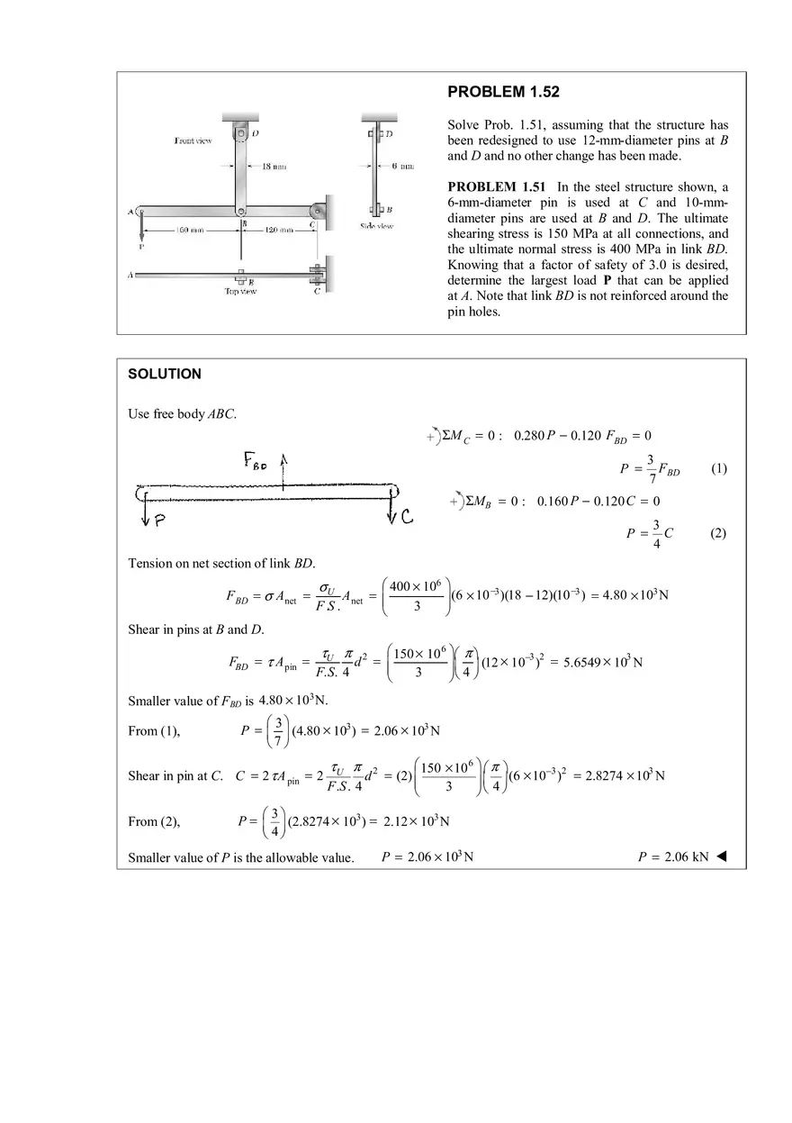 Ch.1 Problem 1.52 Solution - Page 1
