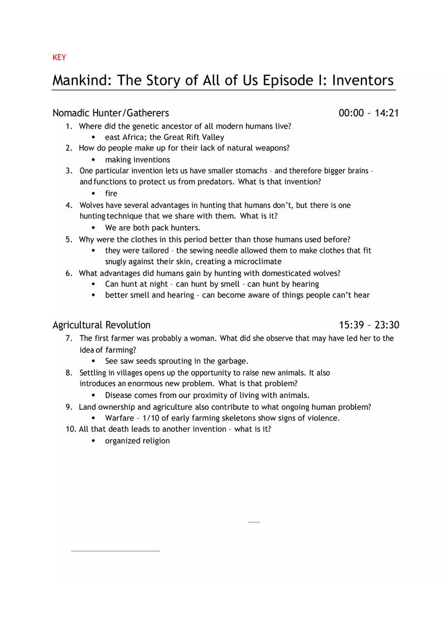 The Story of  All of Us Episode I Inventors - Page 1