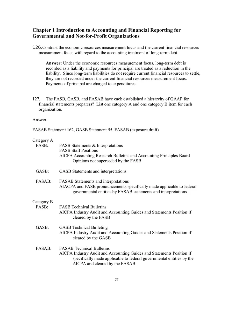 Introduction to Accounting and Financial Reporting for Governmental and Not-for-Profit Organizations Short Answer Questions - Page 3