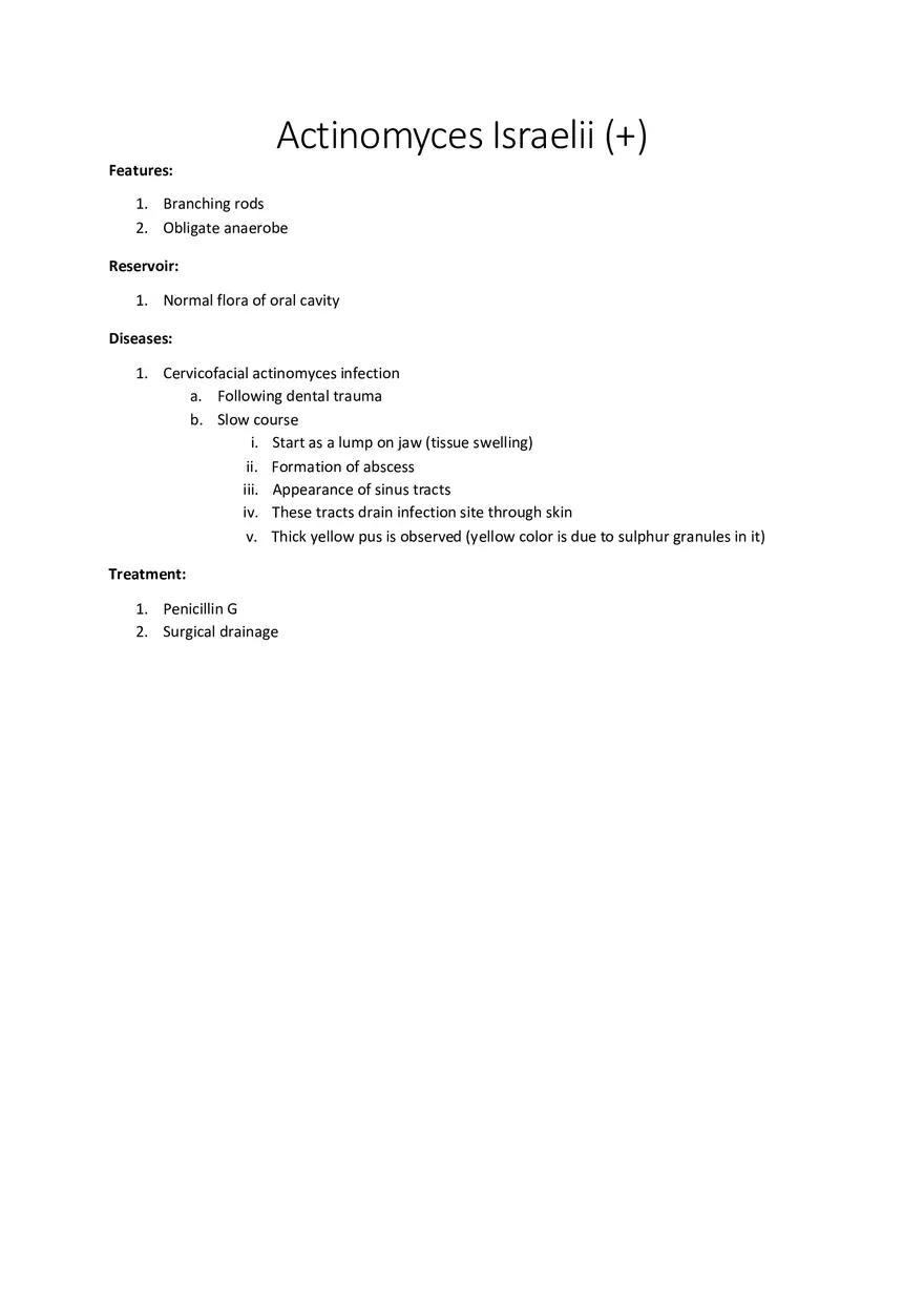 Actinomyces Israelii (+) - Page 1