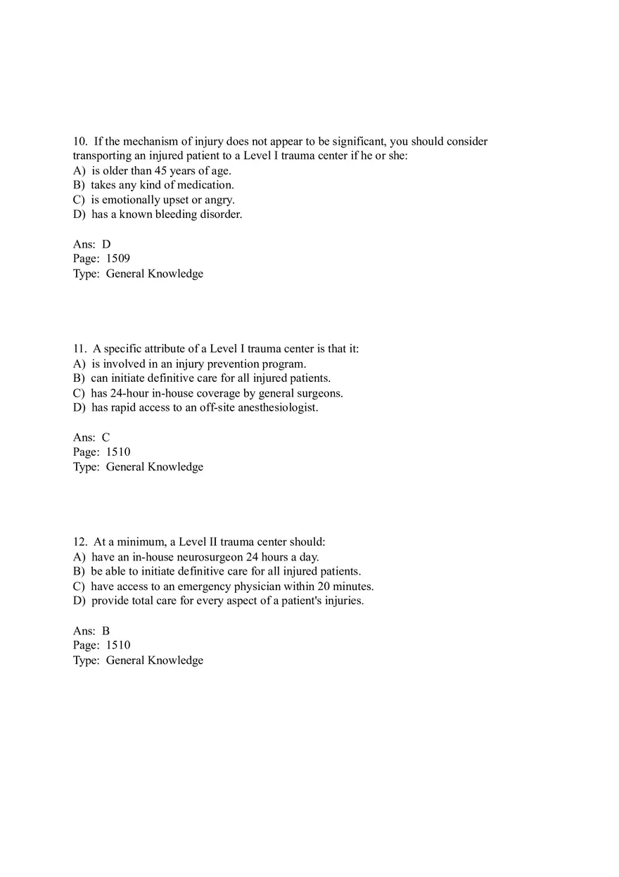 Ch 29 - Trauma Systems and Mechanism of Injury Part 1 - Page 6