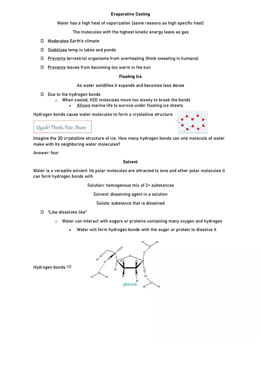 Unit 1.1 Properties of Water - Page 6