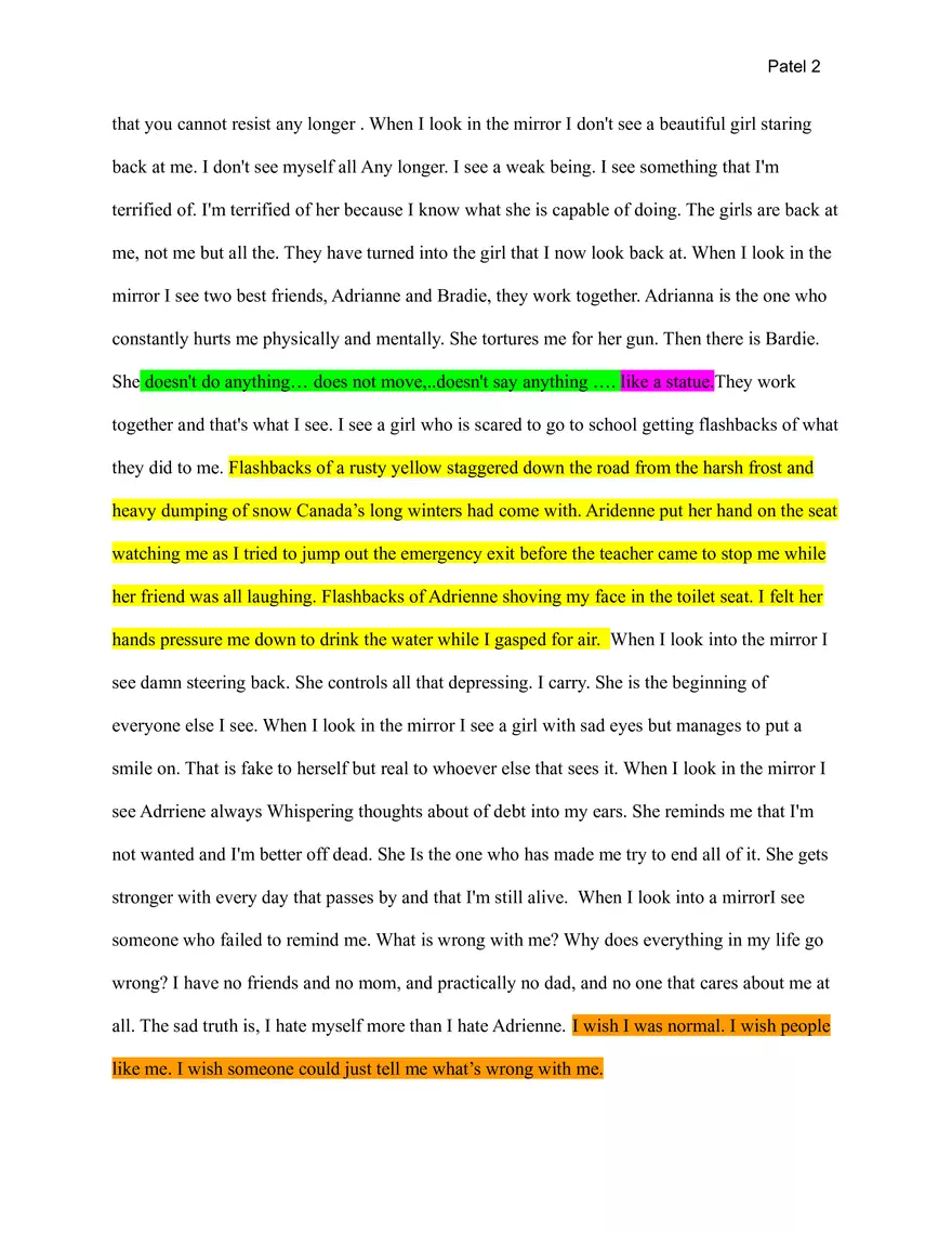 A Shape of a Girl - Sophie's Monologue - Page 2